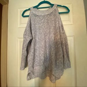 Express cold shoulder sweater